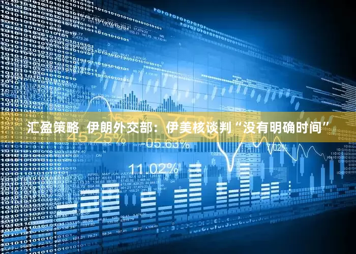 汇盈策略  伊朗外交部：伊美核谈判“没有明确时间”