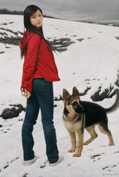 东方财富配资 【DeepSeek谈艺】张少航·人物油画 | 笔触细腻灵动，画面中透着一种含蓄而动人的内在美