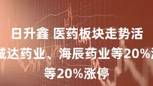 日升鑫 医药板块走势活跃 诚达药业、海辰药业等20%涨停