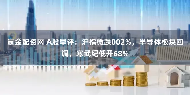 赢金配资网 A股早评：沪指微跌002%，半导体板块回调，寒武纪低开68%